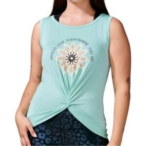 Spread Love Twist Front Yoga Tank